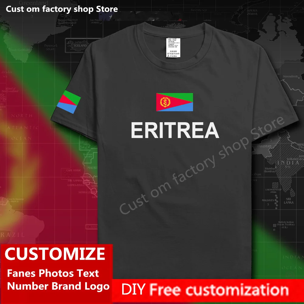 

Eritrean Cotton Print T-shirt Men's and Women's Fun Casual T-Shirts Casual Sports Tops Fashion Sweatshirts Streetwear