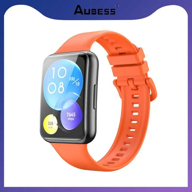 

Silica Gel Portable Smooth Watchband Anti-losing Replacement Bracelet Durable Wristband For Huawei Fit2 Office Accessories 1 Pcs