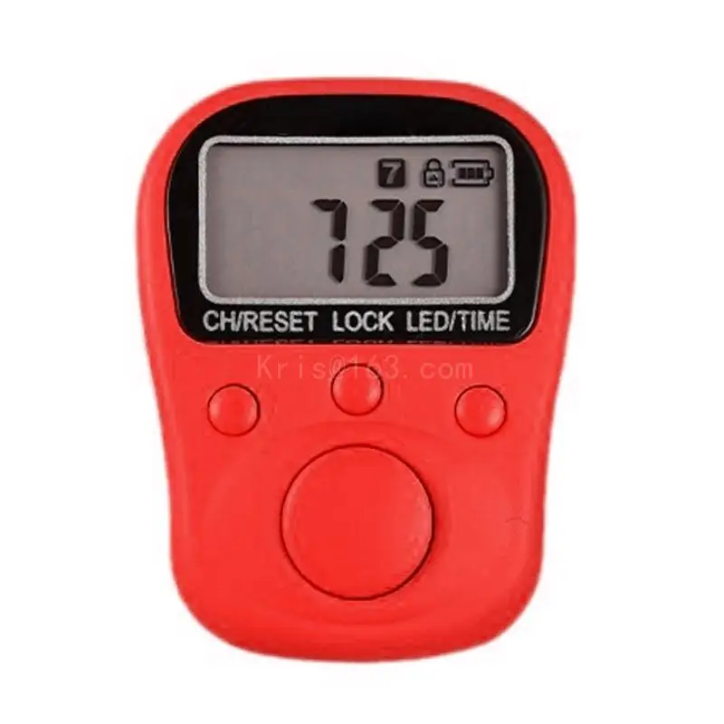 Кольцевой счетчик цифровой светодиодный электронный ручной кликеров пальцев