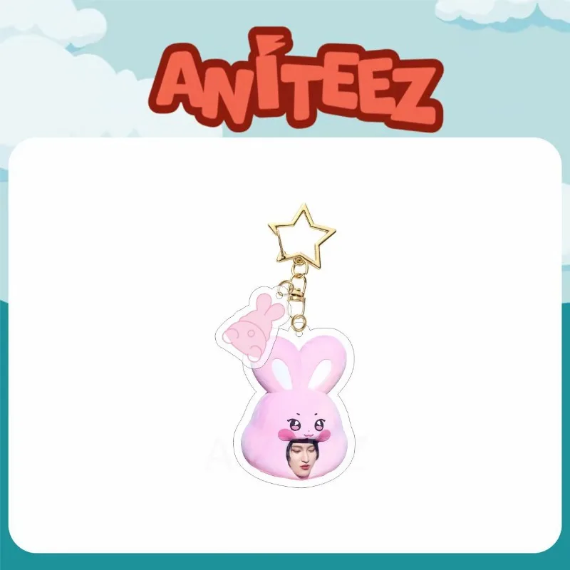 Фото KPOP 2024, брелок ANITEEZ Merch для женщин и мужчин, Kawaii, модный акриловый брелок для ключей, держатель, подарки, автомобильная сумка, очаровательные аксессуары №4