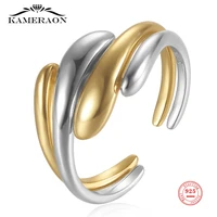 925 sterling silver detachable adjustable double wave ring for women unique fashion fine jewelry anniversary wedding gifts