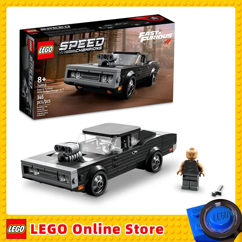 

LEGO & Speed Champions Fast & Furious 1970 Dodge Charger R/T Children Building Blocks Cars Sets Dominic Toretto Toys Gift 76912