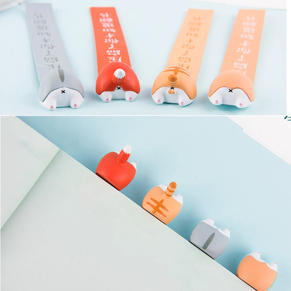 

4 шт., закладки для книг из ПВХ с животными