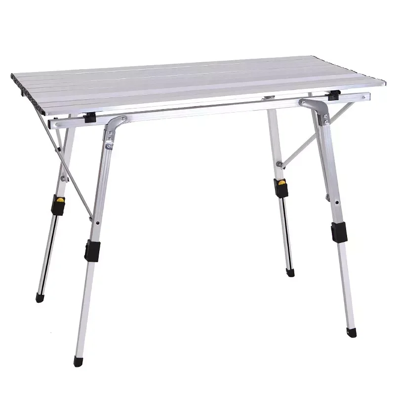 

Outdoor Folding Table Chair Camping Aluminium Alloy BBQ Picnic Table Waterproof Durable Folding Table Desk For 90*53cm
