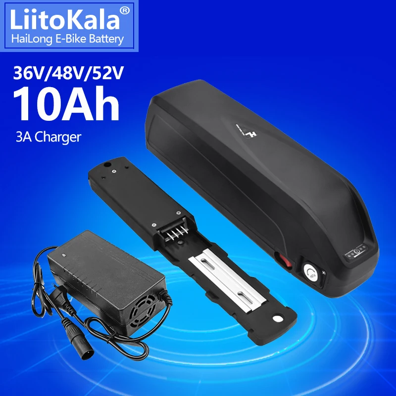 

Аккумулятор для электрического велосипеда LiitoKala, 36 В, 48 В, 52 в, 10 Ач, USB 18650, BBS02, BBS03, BBSHD 500 Вт, 750 Вт, 1000 Вт, аккумулятор для скутера