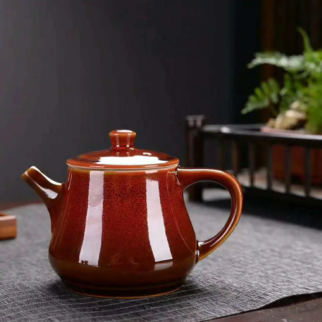 

Домашний керамический чайник кунг-фу, офисный чайник для воды, посуда для напитков, чайная посуда