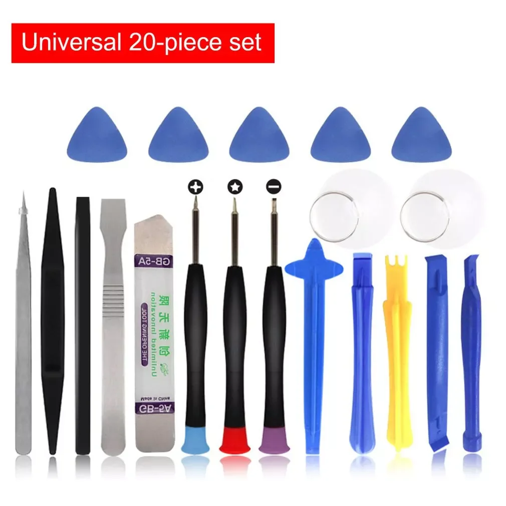 

20 in 1 Mobile Phone Repair Tools Kit Spudger Pry Opening Tool Screwdriver Set for Phone X 8 7 6S 6 Plus 11 Pro XS Hand Tools