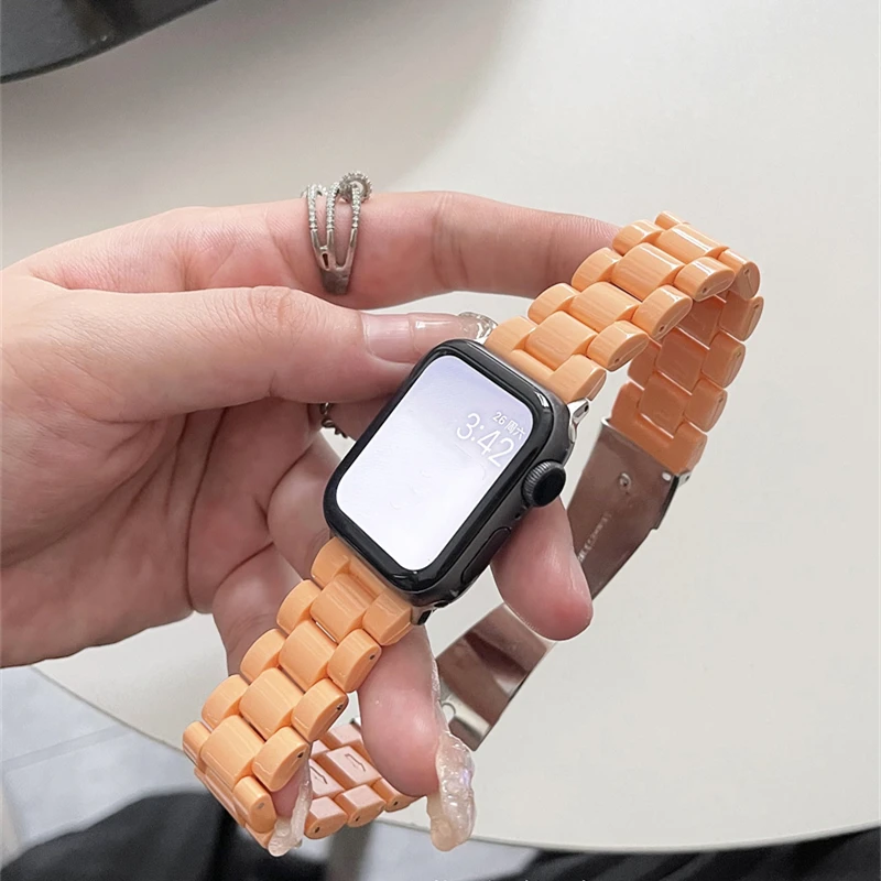 Candy Strap For Apple Watch band series 7 6 5 4 3 41mm 45mm 44mm 40mm macaron replace watchband bracelet for iWatch accessories