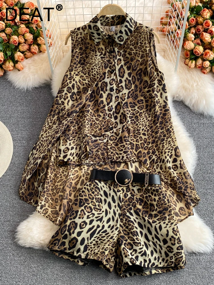 DEAT женская футболка без рукавов с отворотом шорты новый комплект из двух