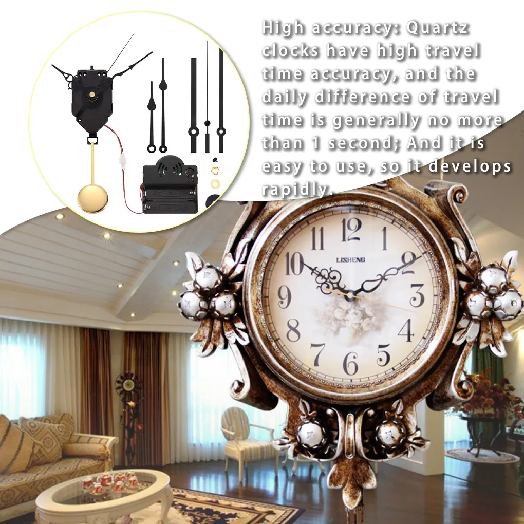 

DIY Clock Swing Cross Stitch with Westminster Music Box Ornamental Quartz Repair Accessory Clockwork Plastic Metal