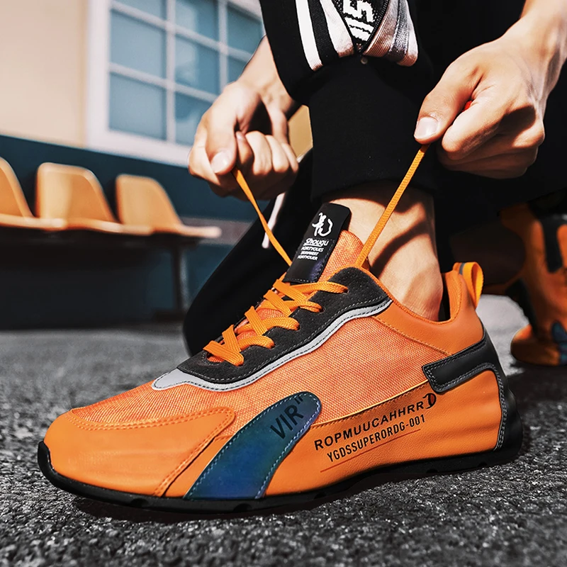 New Mens Sneakers Mesh Breathable Running Shoes Outdoor Wear-resistant Non-slip Jogging Shoes Fashion All-match Casual Men Shoes