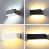 led wall lamp blackwhite cob wall light warm whitecool white bedroom indoor modern nordic sconce luminaire 10cm20cm30cm