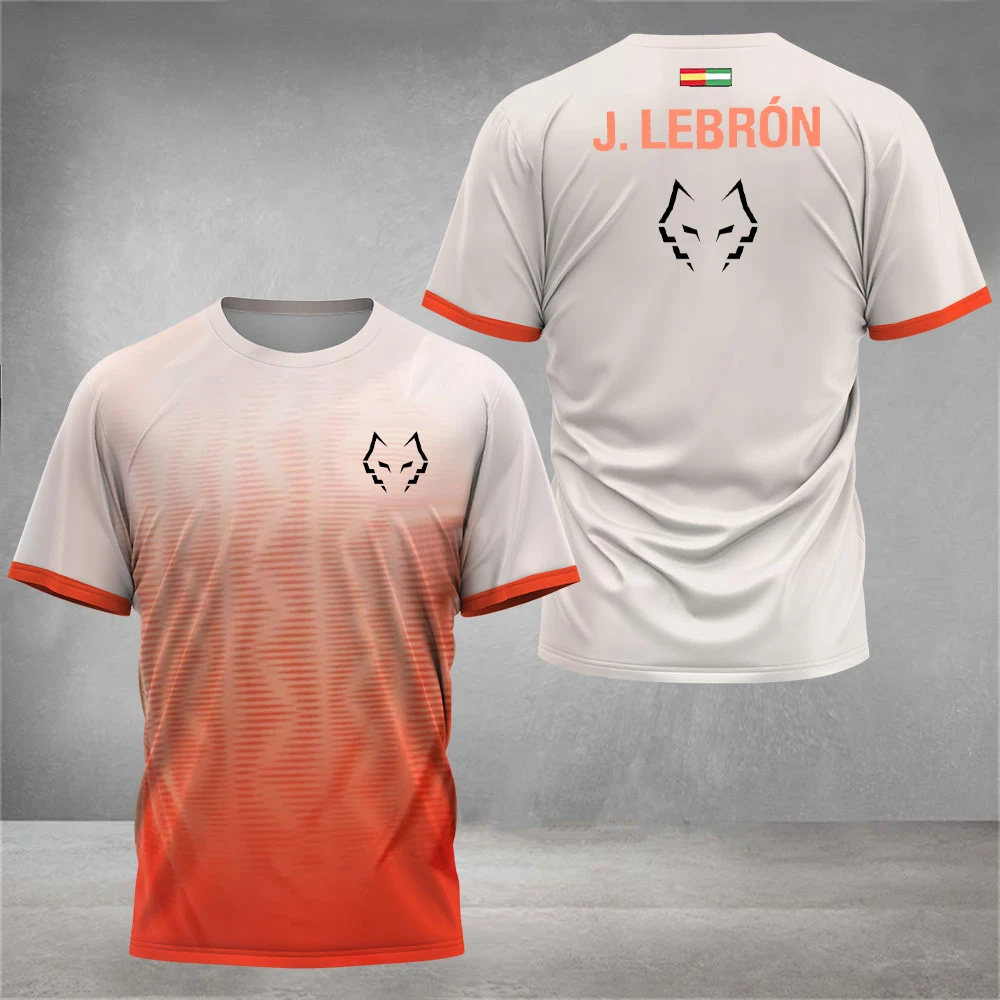 

Juan Lebron Chincoa Men's Padel Sportswear Men's Fitness Short Sleeve Babolat Patchwork Print Tennis Wear Breathable Golf Wear