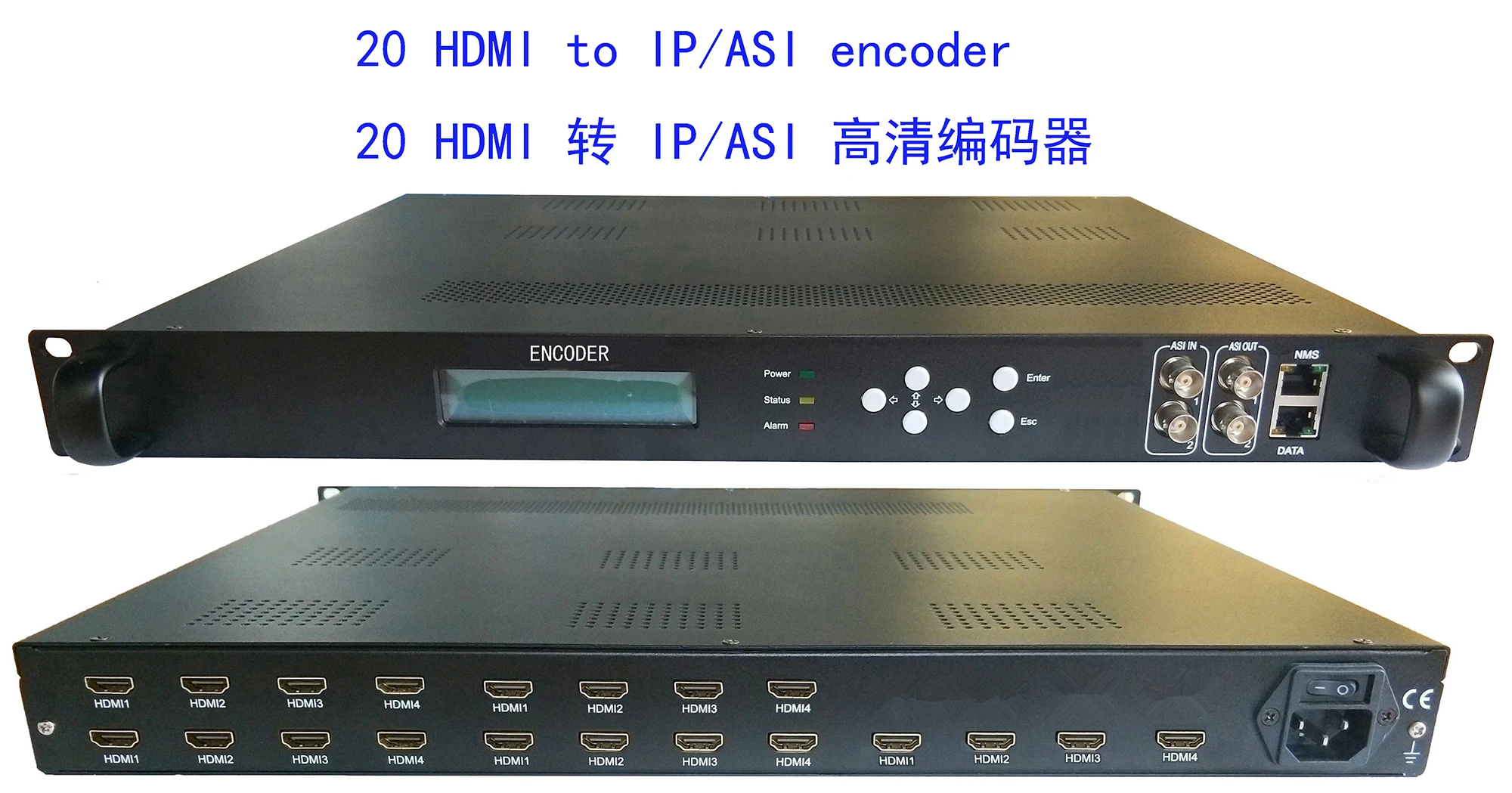 

20 HDMI to IP/ASI Encoder Digital TV HD Encoder TV Digital Front End