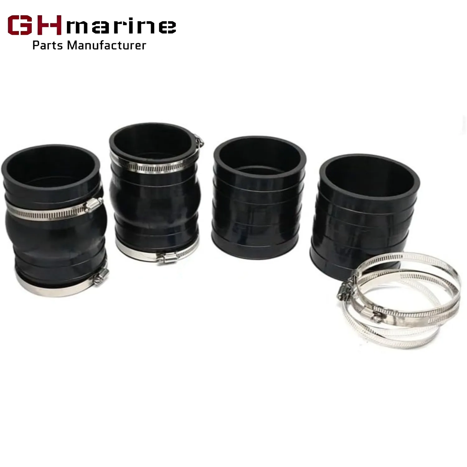Комплект гофрированных шлангов коллектора для лодок Volvo Penta Sterndrive V6 V8 4.3 5.0 5.7 7.4 8.1L 262 CID 1986-UP OMC 3852696 3863450 (art.: 3920daecaa53f) - 3920daecaa53f