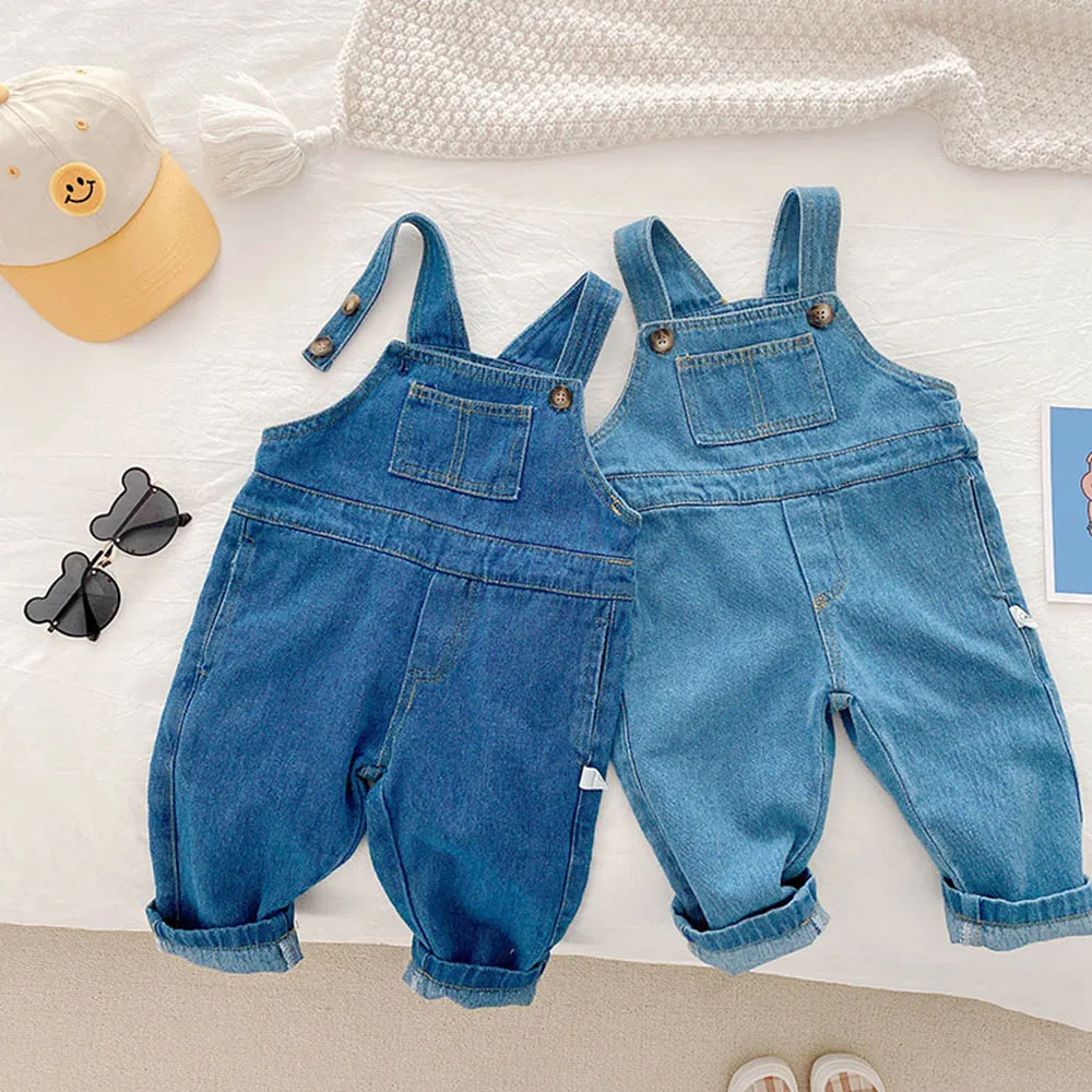 

Летний детский джинсовый комбинезон для мальчиков, детская одежда, Женский Повседневный детский комбинезон, джинсовый костюм для малышей
