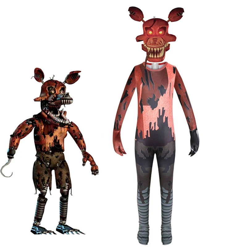 

2020 Halloween Costumes for Kids Boys Anime Phantom Freddie Cosplay Bodysuit Girls Game Character Horror Carnival Party Clothes