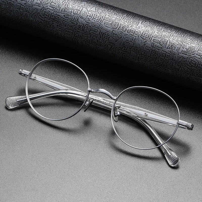 Очки в круглой оправе стиле ретро для мужчин и женщин брендовые винтажные