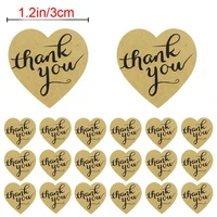 uu gift 100300500pieces of thank you stickers for kids reward cute handmade party stationery heart love scrapbooking stickers