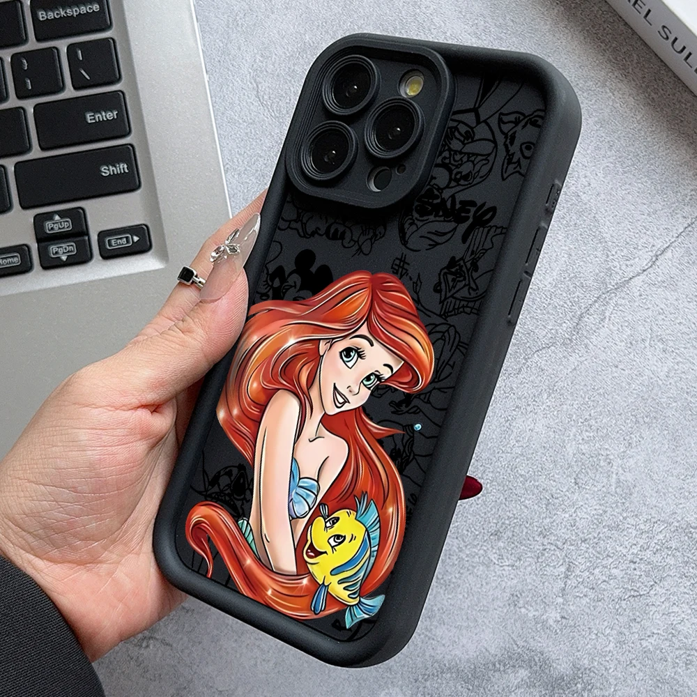 Princess Ariel Elsa Jasmine Phone Case for Xiaomi Mi 14 14T 13 12T 11 Lite Poco C61 X5 X4 M6 F5 F4 Pro 4G 5G Soft Cover Funda