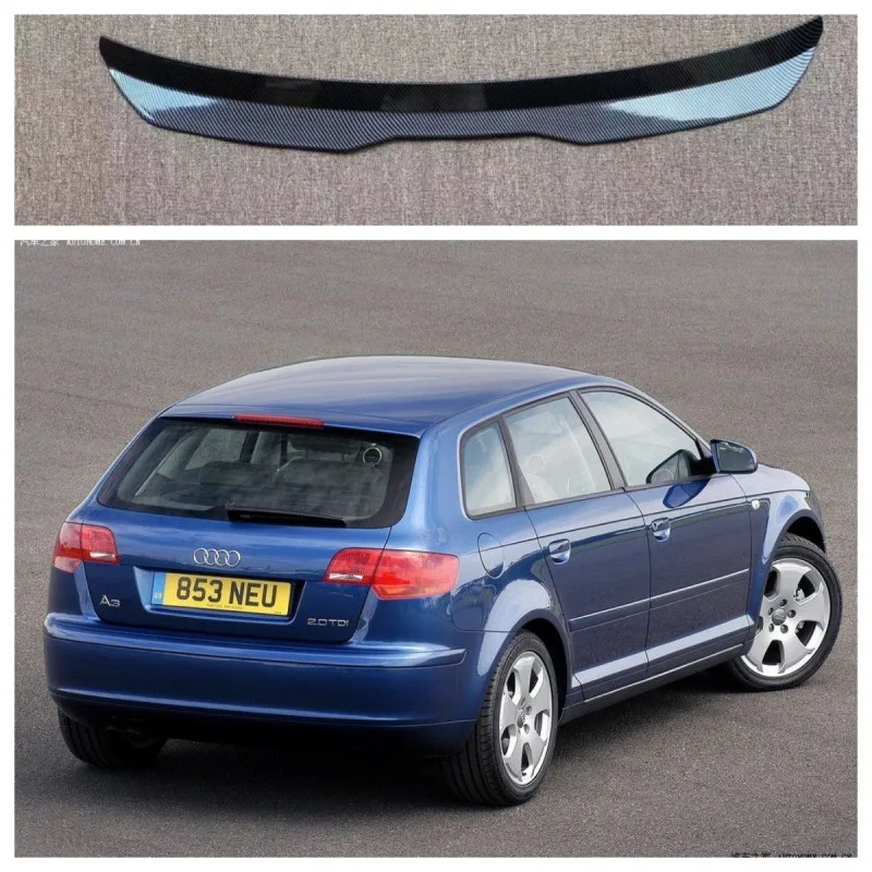 

Спойлер для Audi A3 8P 8P FL 2003-2012, высококачественный универсальный мини-спойлер из АБС-пластика для Audi A3 8P, заднее крыло автомобиля
