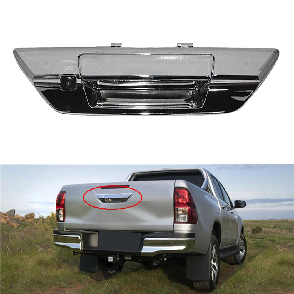 

Car Rearview Backup Camera Tailgate Handle Camera Night Vision for Toyota Hilux Revo Vigo Limited Invincible 2015-2019