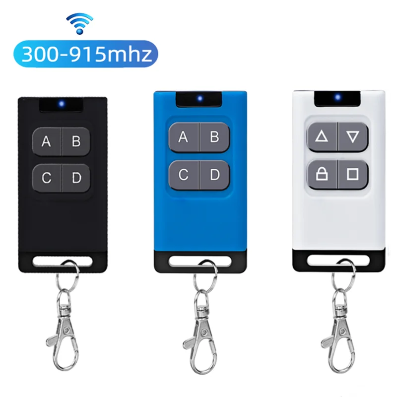 

Multi Frequency 300-915MHZ Garage Door Opener Remote Control 4CH Copy Duplicator for 433 315 868mhz Garage Cloning Code remote