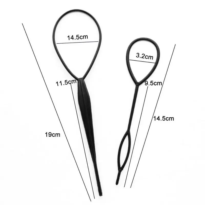 4 шт. чёрные накладные волосы для прически конский хвост |