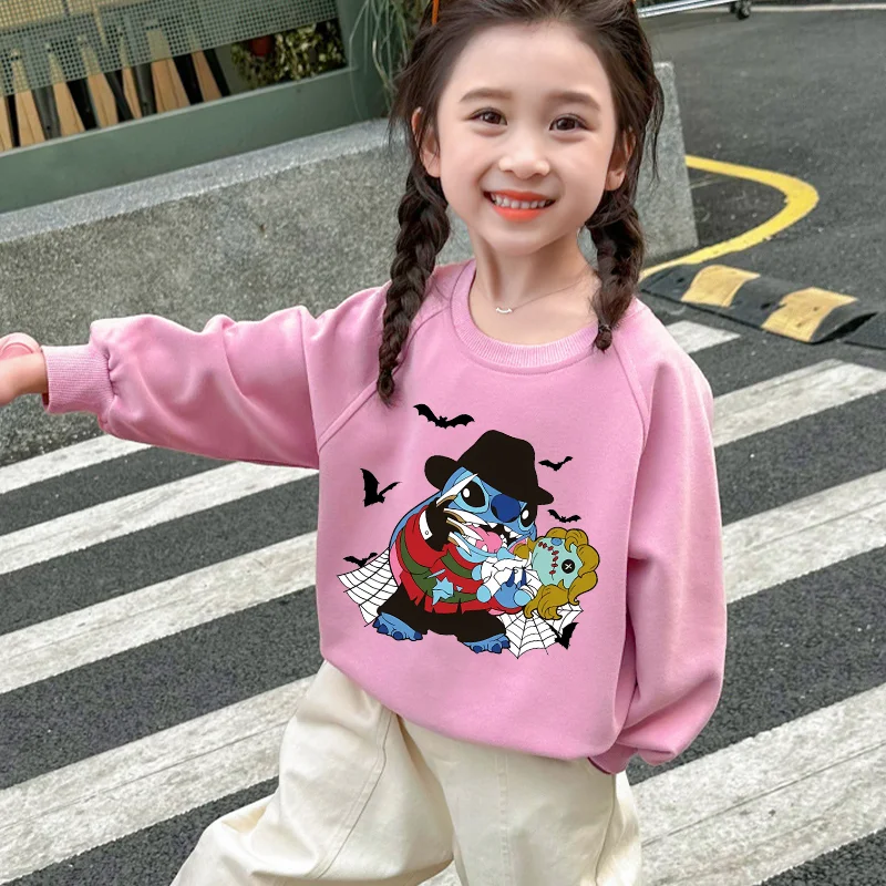 Детские толстовки Lilo &amp Stitch с героями Диснея аниме хлопковый топ Prin мягкие