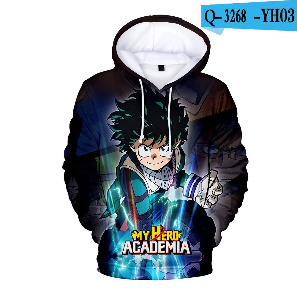 

My Hero Academia Hoodie Anime Cosplay Costume Sweatshirts Himiko Toga 3D Hoodies Uniform Men/Women's College Clothing Oversized