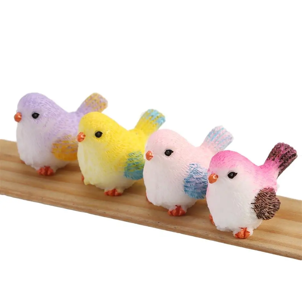 

Миниатюрные фигурки птиц из смолы 4 шт.