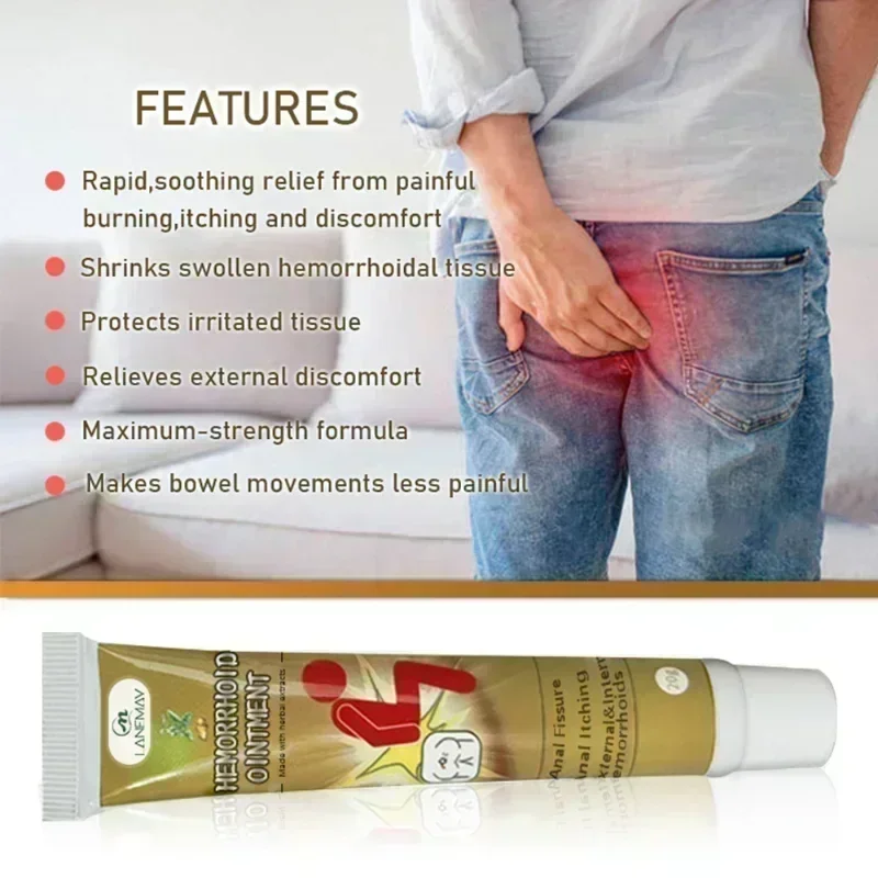 NewHemorrhoid Remover травяная мазь снимает анальный анус отек лечение кровотечения для