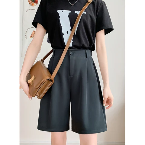 Разборчивые летние шорты женские повседневные свободные брюки до колена с эластичной резинкой на талии женские