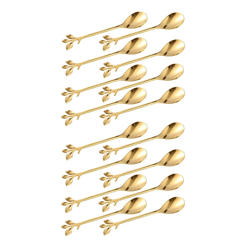 

Столовые приборы для мороженого и чая в стиле ретро, десерт, столовые приборы, кухонная посуда, 2 набора из 16 штук