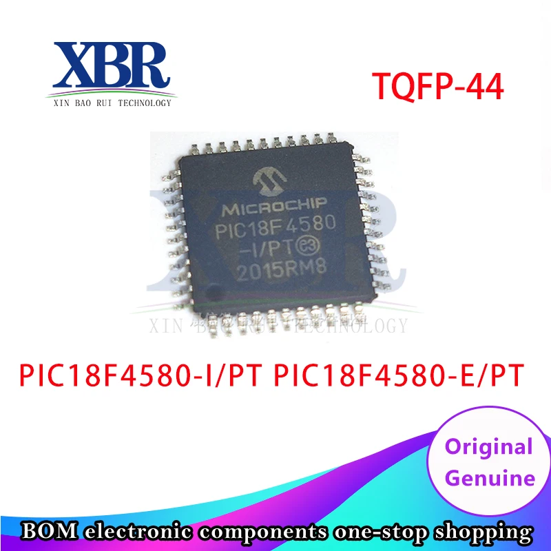 

5pcs PIC18F4580-I/PT PIC18F4580-E/PT TQFP-44 Microcontroller