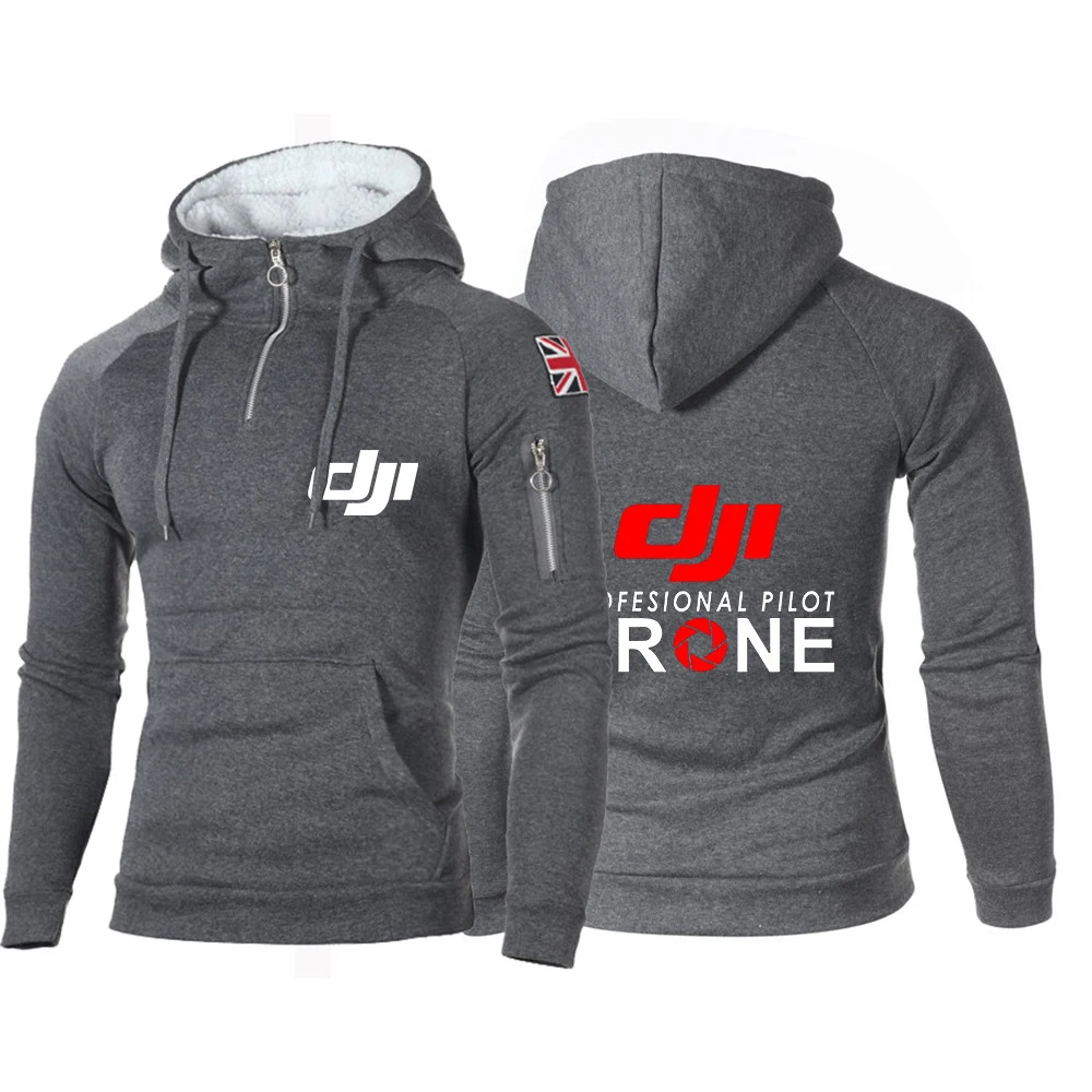 

Dji Professional Pilot Print 2023 New Men Spring Autumn Fitness Hoodies Cotton Long Sleeves High Quality All-Match Sweatshirt