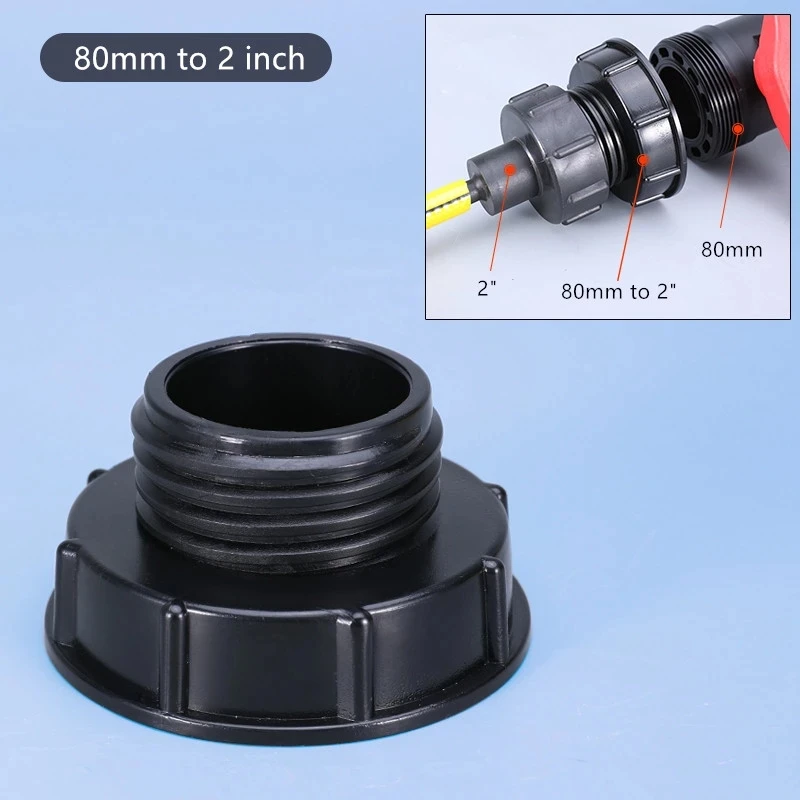 Прочные фитинги бака Ibc 80 мм тонкая резьба до 60 грубая резервуар для воды адаптер