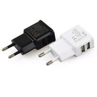 eu plug 5v 2a dual usb universal mobile phone chargers travel power charger adapter plug charger for iphone for android