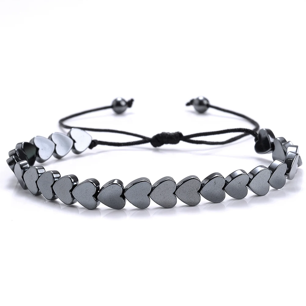 Новые модные черные гематитовые браслеты в форме стрелы эффективный мужской