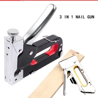 3 in 1 manual nail gun u t and door type nailers for interior decoration furniture fix woodworking tools