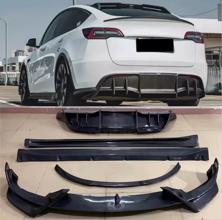 Передний бампер из углеродного волокна задний спойлер диффузор для багажника