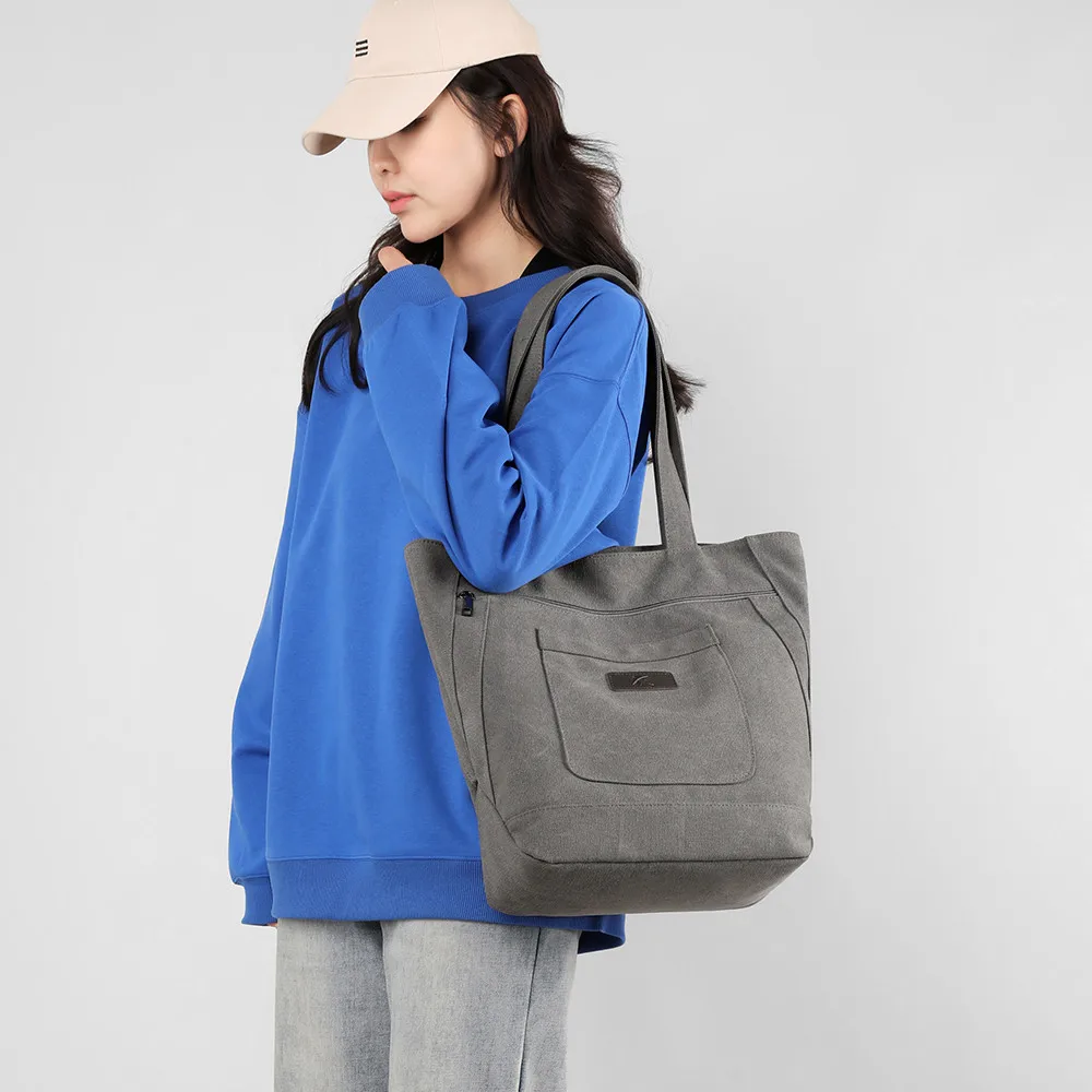 Повседневная парусиновая сумка женские сумки большой вместимости на плечо