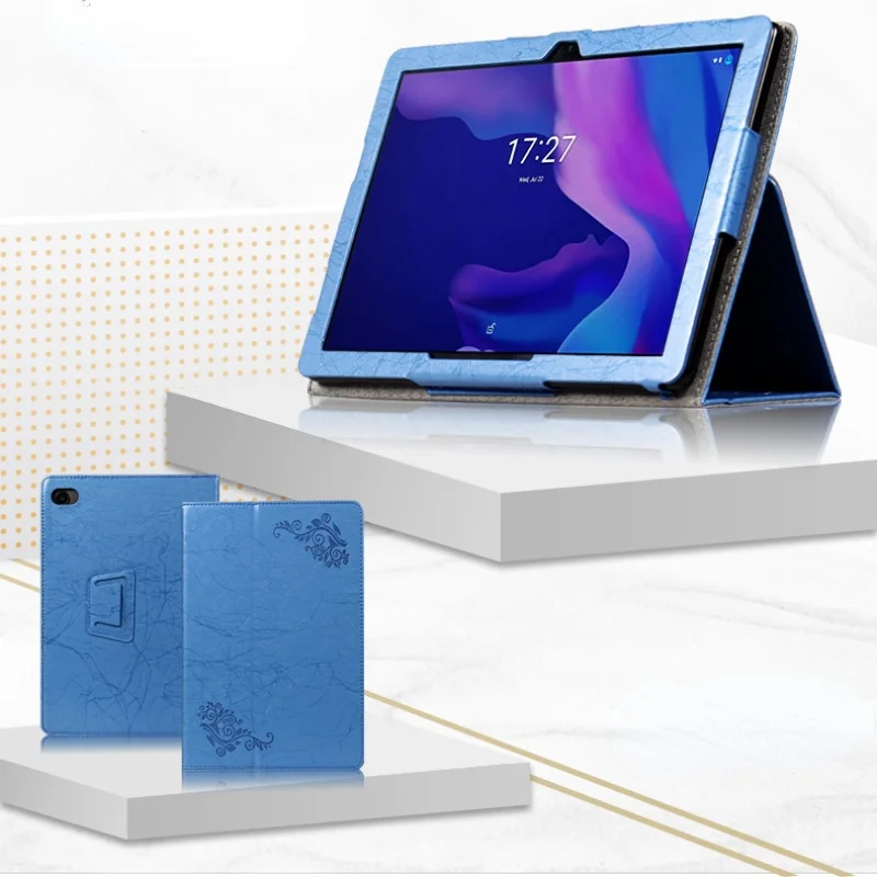 

Рельефный чехол для Alcatel TKEE Max 2021 10,1 дюйма, Магнитный чехол для планшетного ПК с ручным ремешком для Alcatel 1T 3T 10 2020