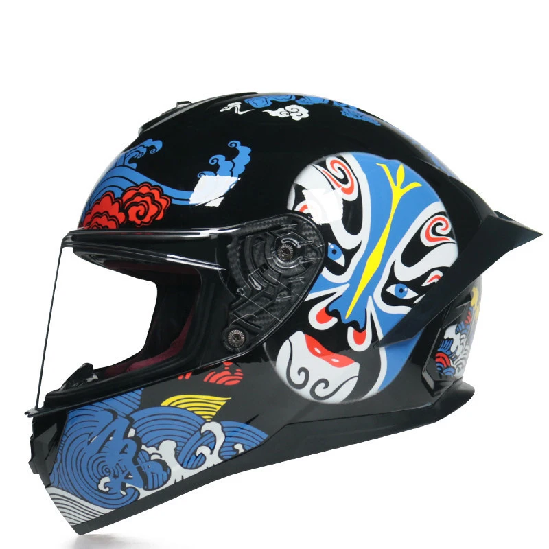 

Motorcycle Full Face Helmet Personalized Big Tail Track Full Cover Helmet Casco Moto Motorcycle Accessories Capacete De Moto