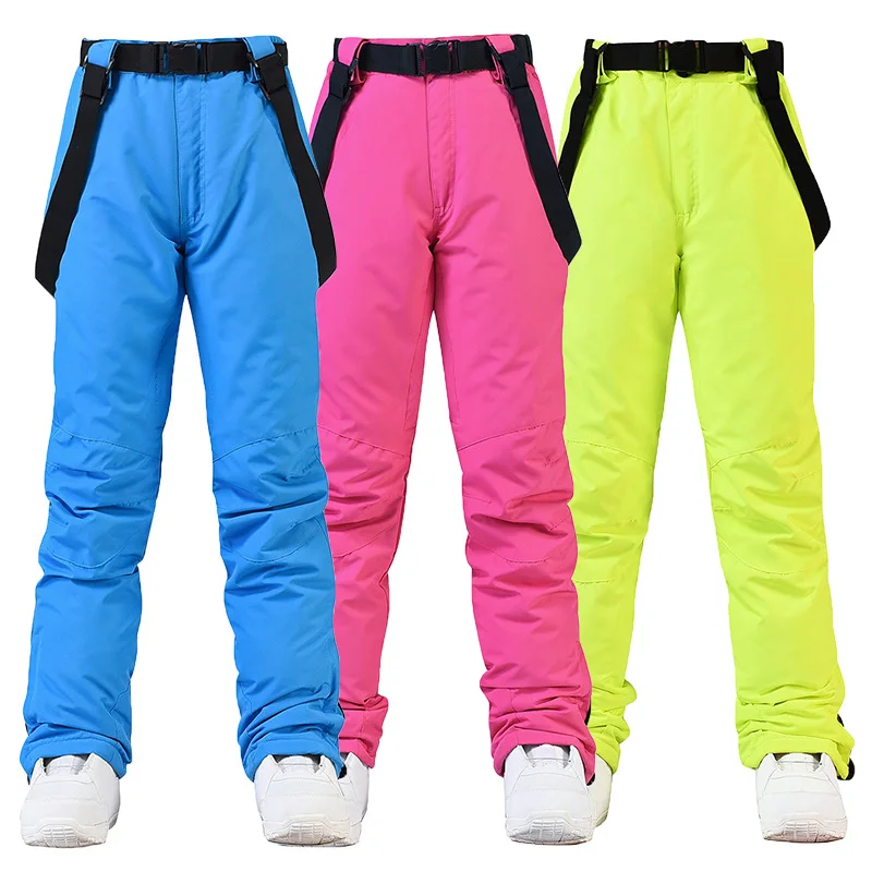 

Women Ski Pants Brand New Outdoor Sports High Quality Suspenders Trousers Men Windproof Waterproof Warm Winter Snow Snowboarding