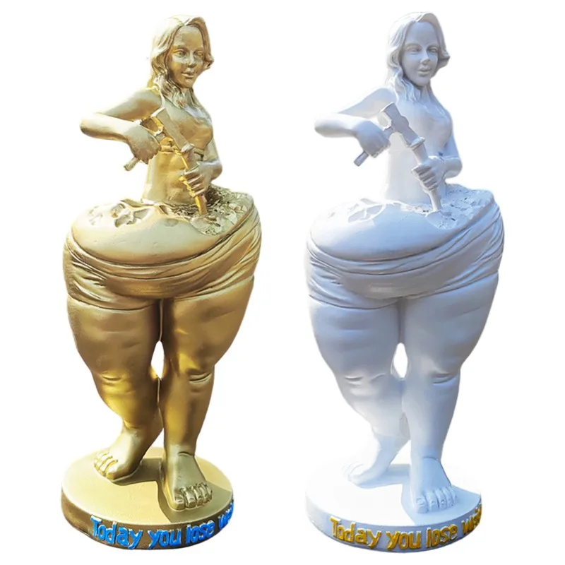 

Losing Weight Slimming Goddess Statue Decoration Resin Figure Sculpture Model Bedroom Yoga Gym Gymnasium Ornament Gift for Girls