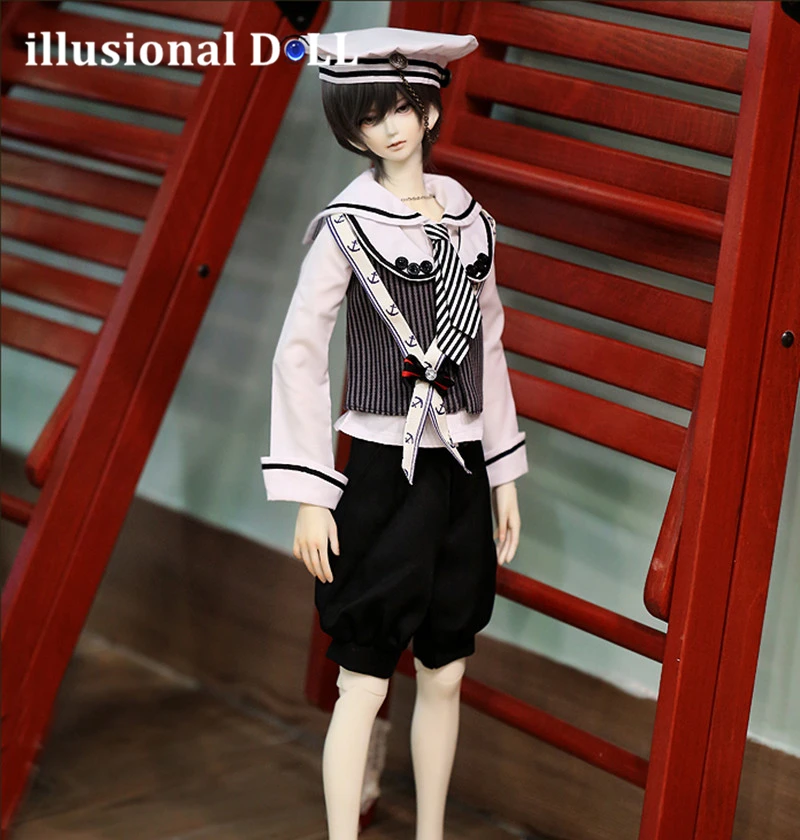 

1/3 1/4 1/6 BJD куклы дяди SD одежда красивый младший матрос костюм для игрушек аксессуары