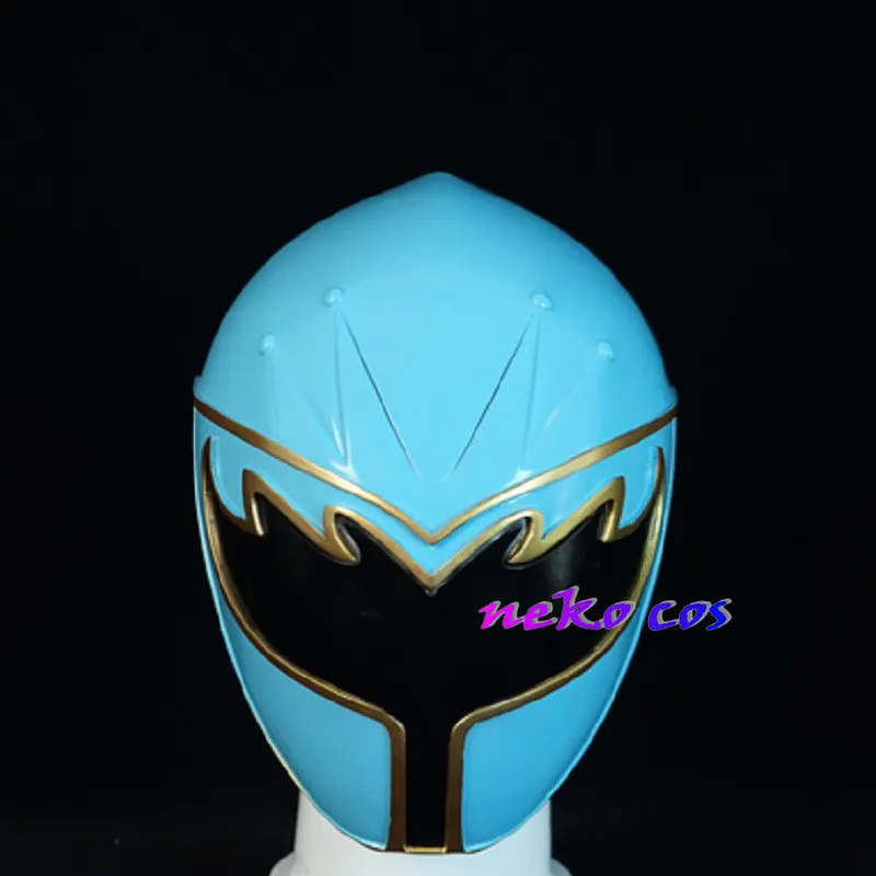Фото Синий шлем-маска Nekocos Mahou Sentai Magiranger Mage из смолы для косплея, индивидуальный размер №2