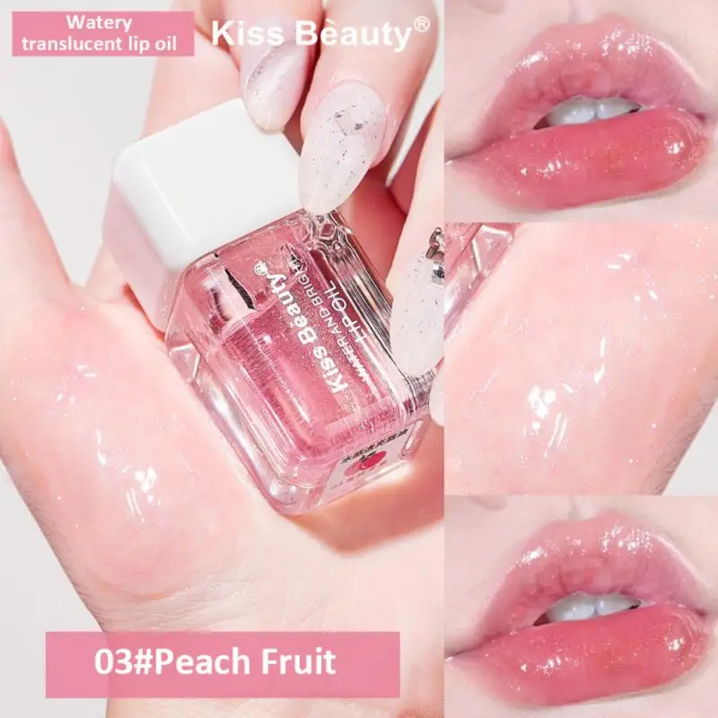 

1/2pcs Watery Lip Oil Transparent Lip Balm Lip Glaze Colorless Moisturizing Lip Gloss Natural Lipgloss Lasting Makeup Cosmetics