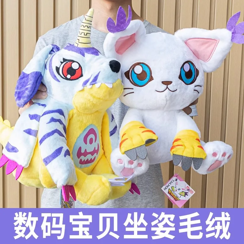 

Japan Cartoon Digital Monster cartoon character 40CM Tailmon Gabumon Patamon Plush toys Children's birthday Presents